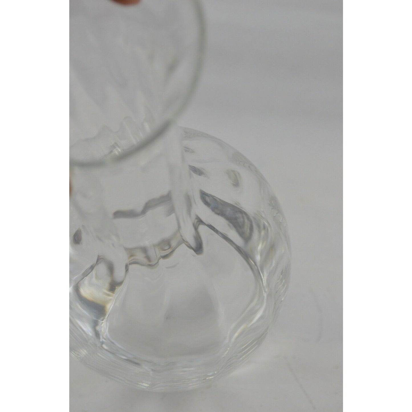 Wedgwood Crystal Clear Glass Decanter Vase Carafe Wine Dartington Ripple 11''