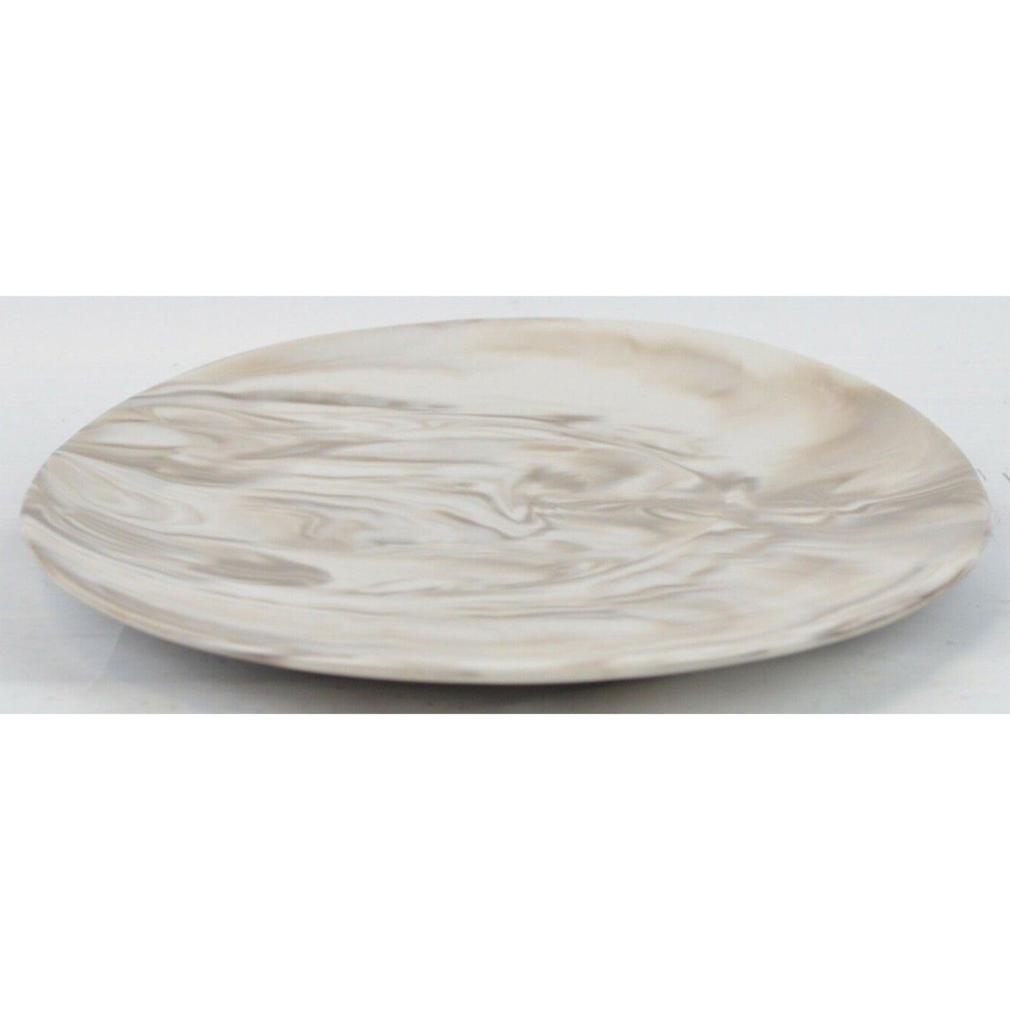 Nambe Marble Butterfly II Oval Serving Dinner Salad Plate Tan Brown 11''