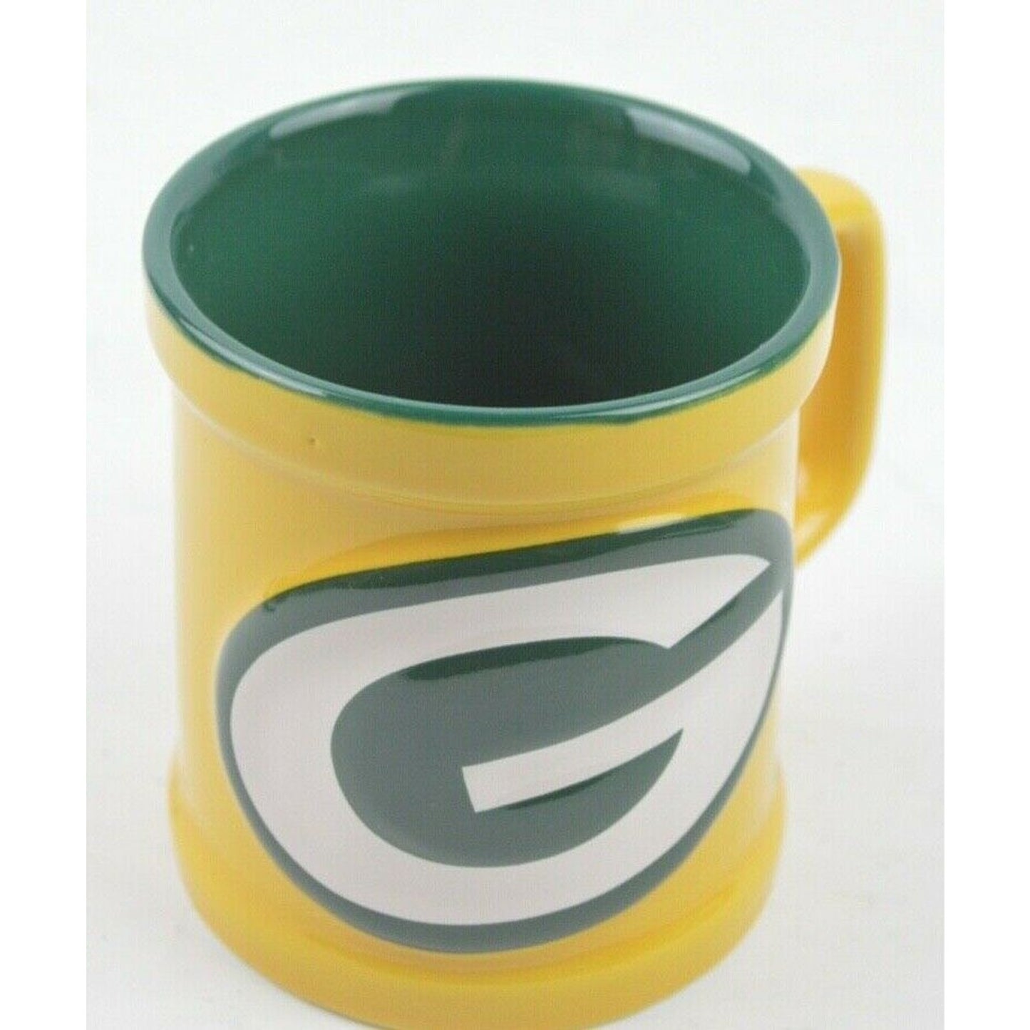 Ceramic Coffee Mug Cup Green Bay Packers 10oz 3D Yellow Green Official NFL